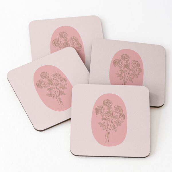Item preview, Pastel Pink Floral Line Art  designed and sold by nchien.