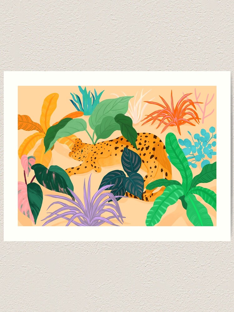 Alternate view of Sunbathing Amongt Plants Art Print