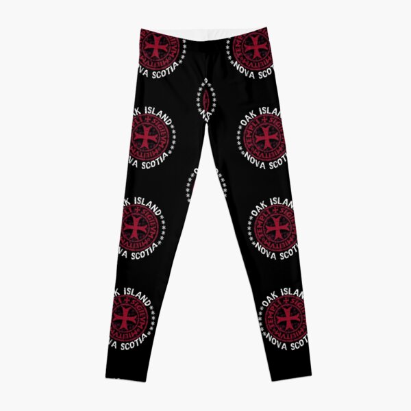 Oak Island Treasure Hunter Knights Templar Cross Mystery Nova Scotia Leggings