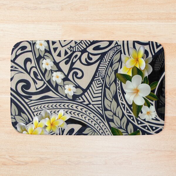 Item preview, Traditional Hawaiian Tapa and Plumeria designed and sold by J Marielle Designs.