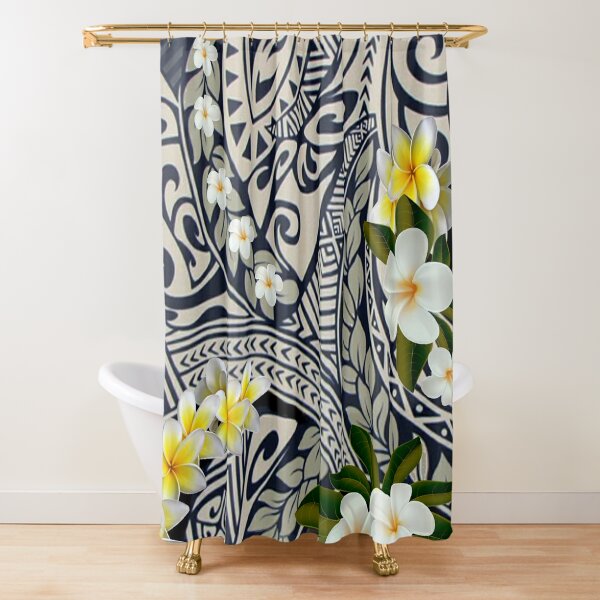 LMA 180cm Floral Fantasy Fabric Shower Curtain & 3 Piece Toilet Cover