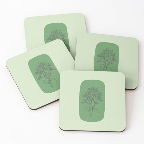 Item preview, Pastel Green Floral Line Art designed and sold by nchien.