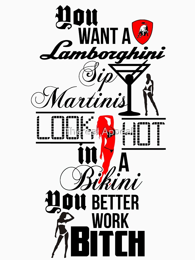 Lamborghini Martinis Hot Bikini Work Bitch Britney Spears by AdultTitles