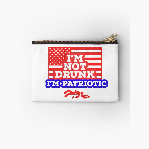 Item preview, I AM NOT DRUNK - I AM PATRIOTIC - 4TH JULY - DRUNK - USA  designed and sold by Tropical Blood.
