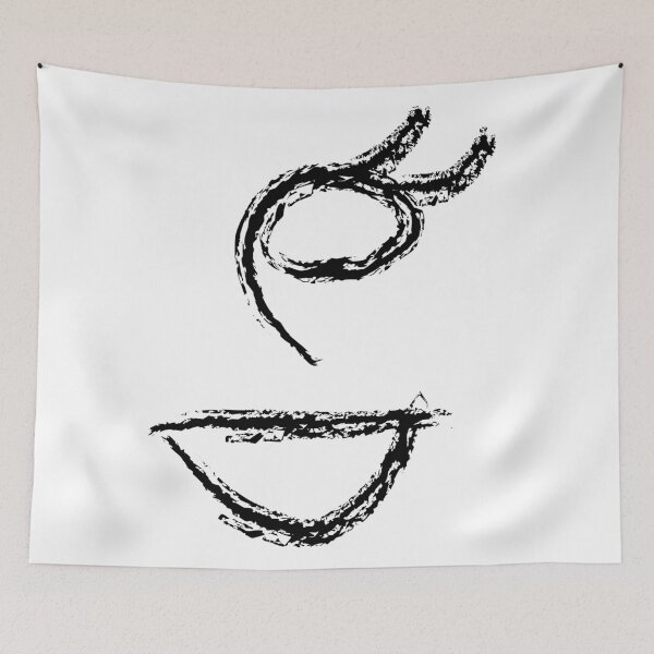 Item preview, White Abstract line art 22 designed and sold by MinimalStudio.
