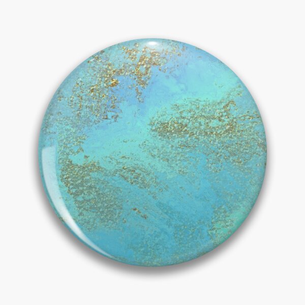 Item preview, Turquoise Blue And Gold Stone designed and sold by IZiets.