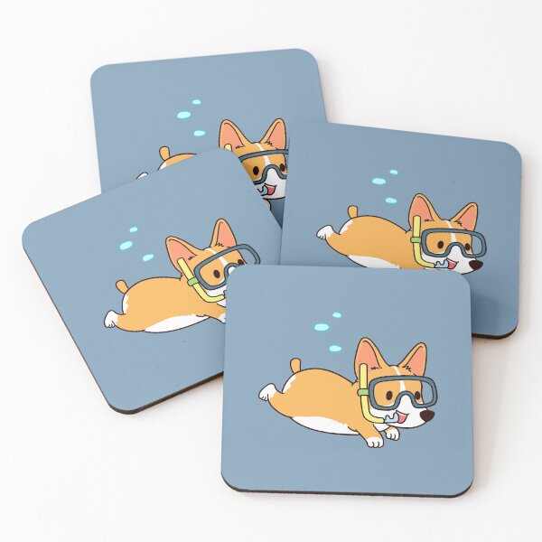 Item preview, Diving Corgi Diver Dog designed and sold by thepawster.