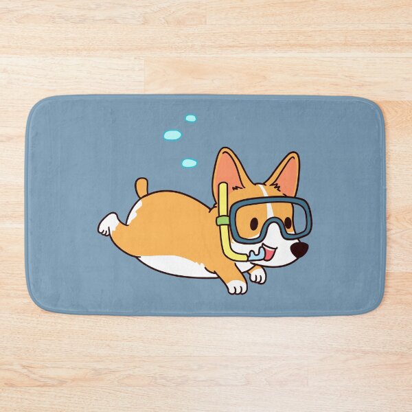 Item preview, Diving Corgi Diver Dog designed and sold by thepawster.