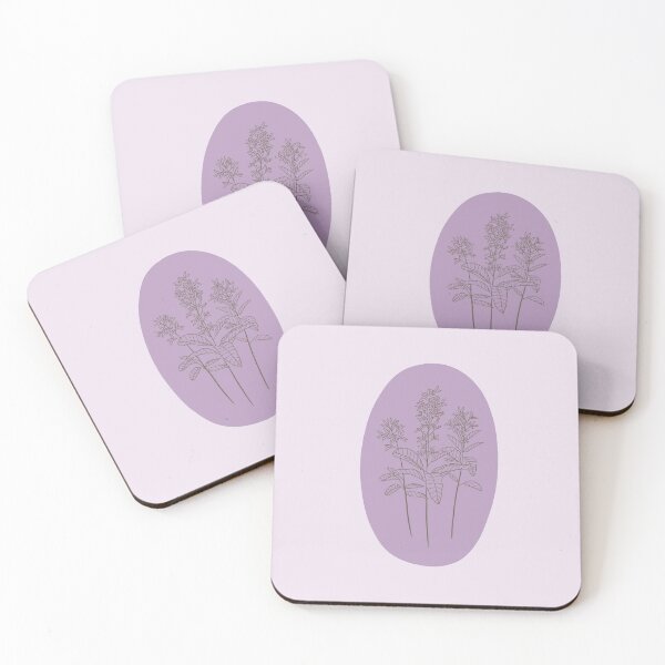 Item preview, Pastel Purple Floral Line Art designed and sold by nchien.