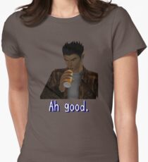 Shenmue - Ryo Drinking "Ah good." Women's Fitted T-Shirt