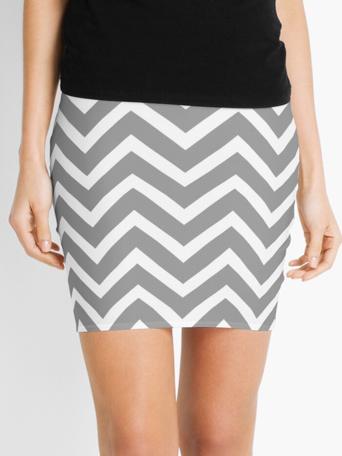 Grey zig sale zag skirt