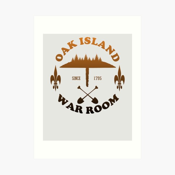 Oak Island War Room Treasure Hunter Knights Templar Cross Mystery Nova Scotia Art Print