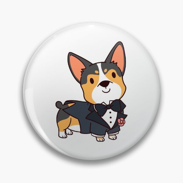 Item preview, Groom Tri Color Corgi Wedding designed and sold by thepawster.