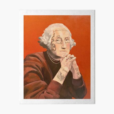 Artikel-Vorschau von George Washington 2020, designt und verkauft von quinnscartoons.