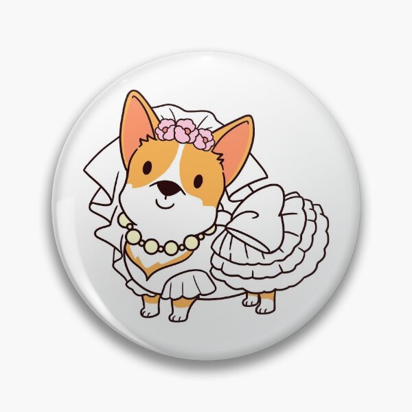 Item preview, Bride Corgi Wedding designed and sold by thepawster.