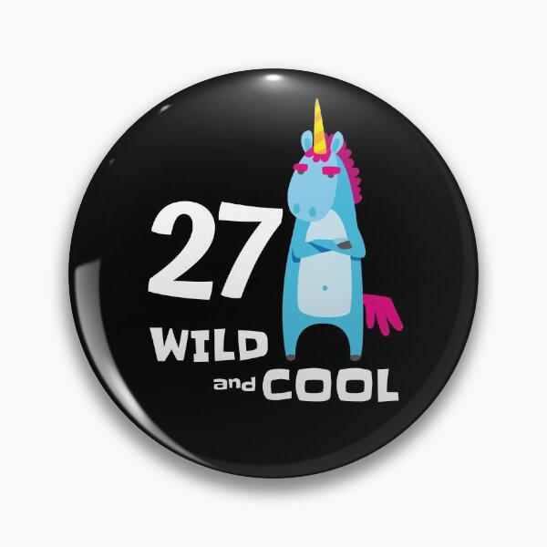 Item preview, Funny Unicorn 27 Bday Outfit 27th Birthday Gift For Him Her Wild & Cool 27 Years Old Bday Party designed and sold by FunnySunny T-Shirts.