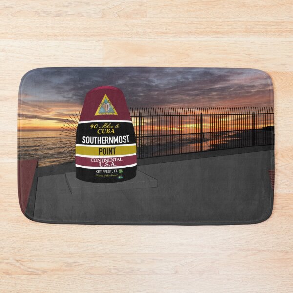 Southernmost Point at Sunset Bath Mat