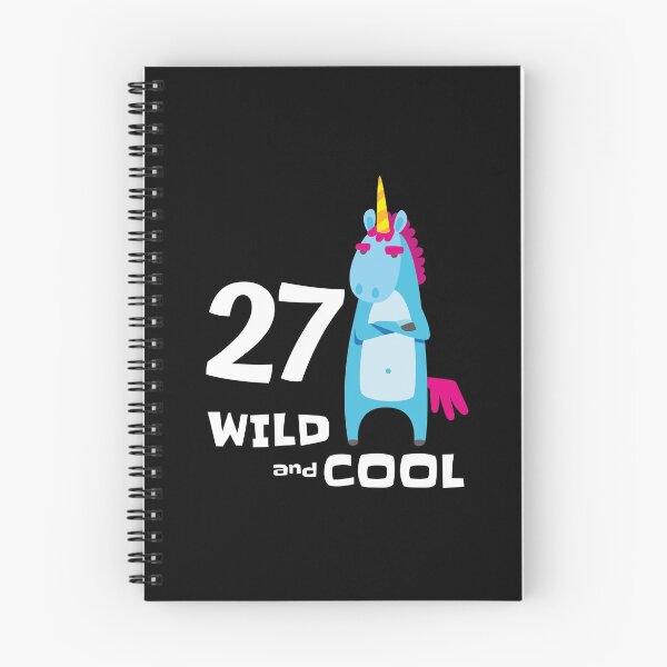 Item preview, Funny Unicorn 27 Bday Outfit 27th Birthday Gift For Him Her Wild & Cool 27 Years Old Bday Party designed and sold by FunnySunny T-Shirts.