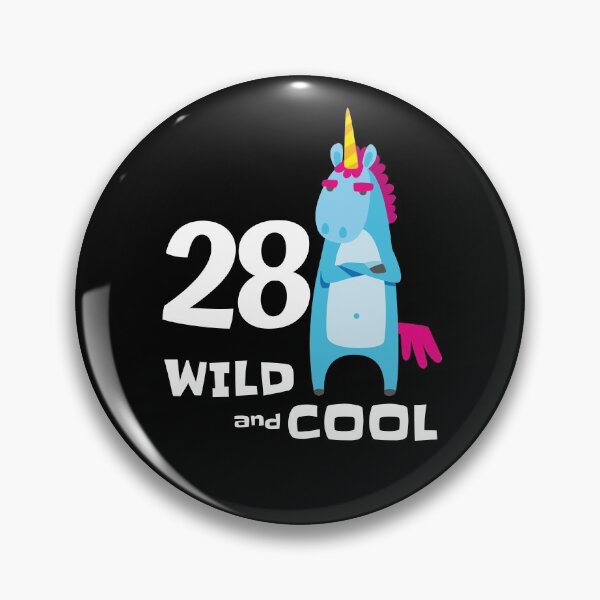 Item preview, Funny Unicorn 28 Bday Outfit 28th Birthday Gift For Him Her Wild & Cool 28 Years Old Bday Party designed and sold by FunnySunny T-Shirts.