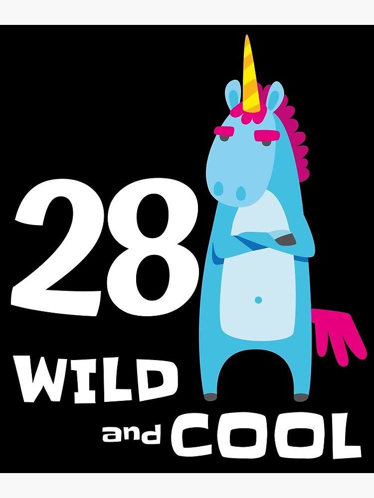 Funny Unicorn 28 Bday Outfit 28th Birthday Gift For Him Her Wild & Cool 28 Years Old Bday Party Funny Unicorn 28 Bday Outfit 28th Birthday Gift For Him Her Wild & Cool 28 Years Old Bday Party