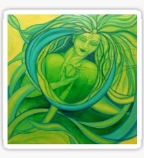 Contemplation of the heart Sticker