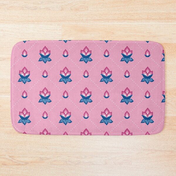 Item preview, JACOBEAN floral 12, buds on pink designed and sold by Slanapotam.