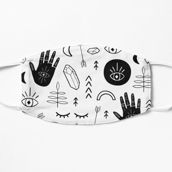 Witchy Moonchild Tarot Crystal Evil Eye Flat Mask