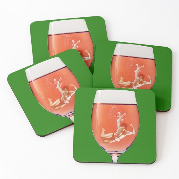 Item preview, glass, interesting design, wine glass, rose wine, rose wine glass, unusual print designed and sold by Yanulik.