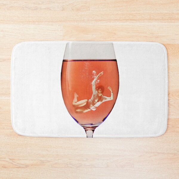 Item preview, glass, interesting design, wine glass, rose wine, rose wine glass, unusual print designed and sold by Yanulik.