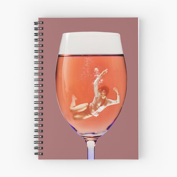 Item preview, glass, interesting design, wine glass, rose wine, rose wine glass, unusual print designed and sold by Yanulik.