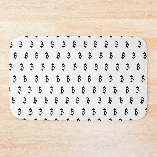 Item preview, Bitcoin Pattern Bitcoin Logo - black on white designed and sold by vintagegraphic.