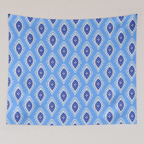 Item preview, IKAT texture 01, blue designed and sold by Slanapotam.