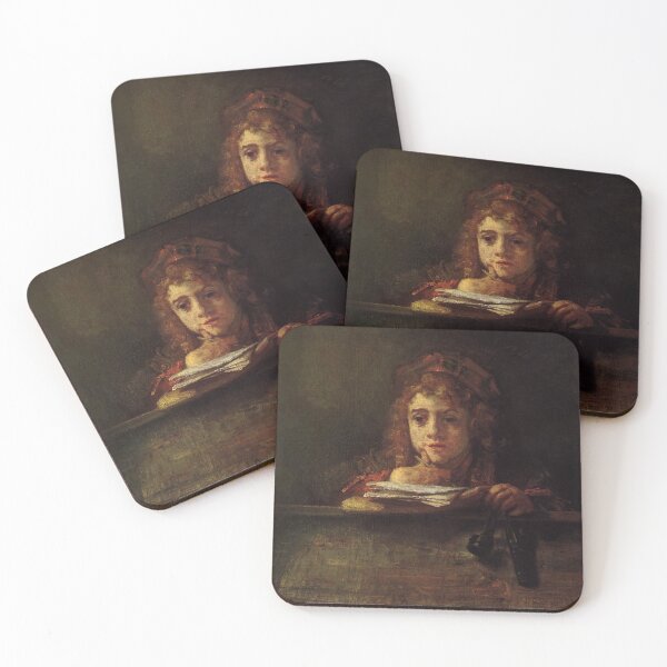 Item preview, Rembrandt Titus at a Desk - Rembrandt's 14 year old son designed and sold by MindChirp.