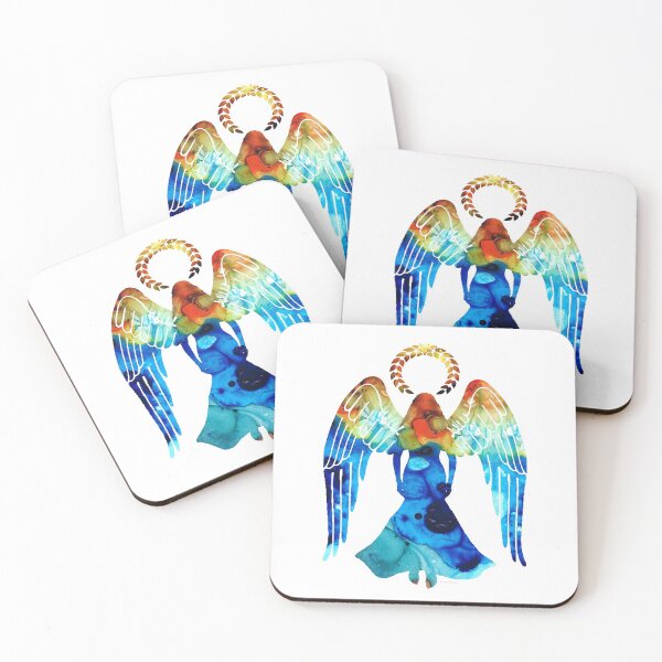 Item preview, Guardian Angel - Spiritual Art Paitning designed and sold by Sharon Cummings Art.