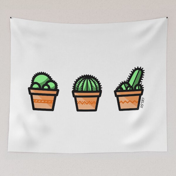 Item preview, Simple cacti trio designed and sold by Celsii.