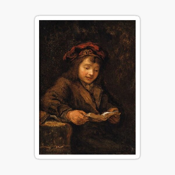 Self Portrait, Rembrandt van Rijn, 1659 Renaissance Art Sticker for Sale  by CJET