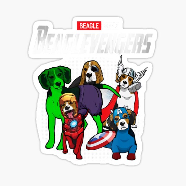 Beaglevengers Funny Beagle Dog Lover Sticker