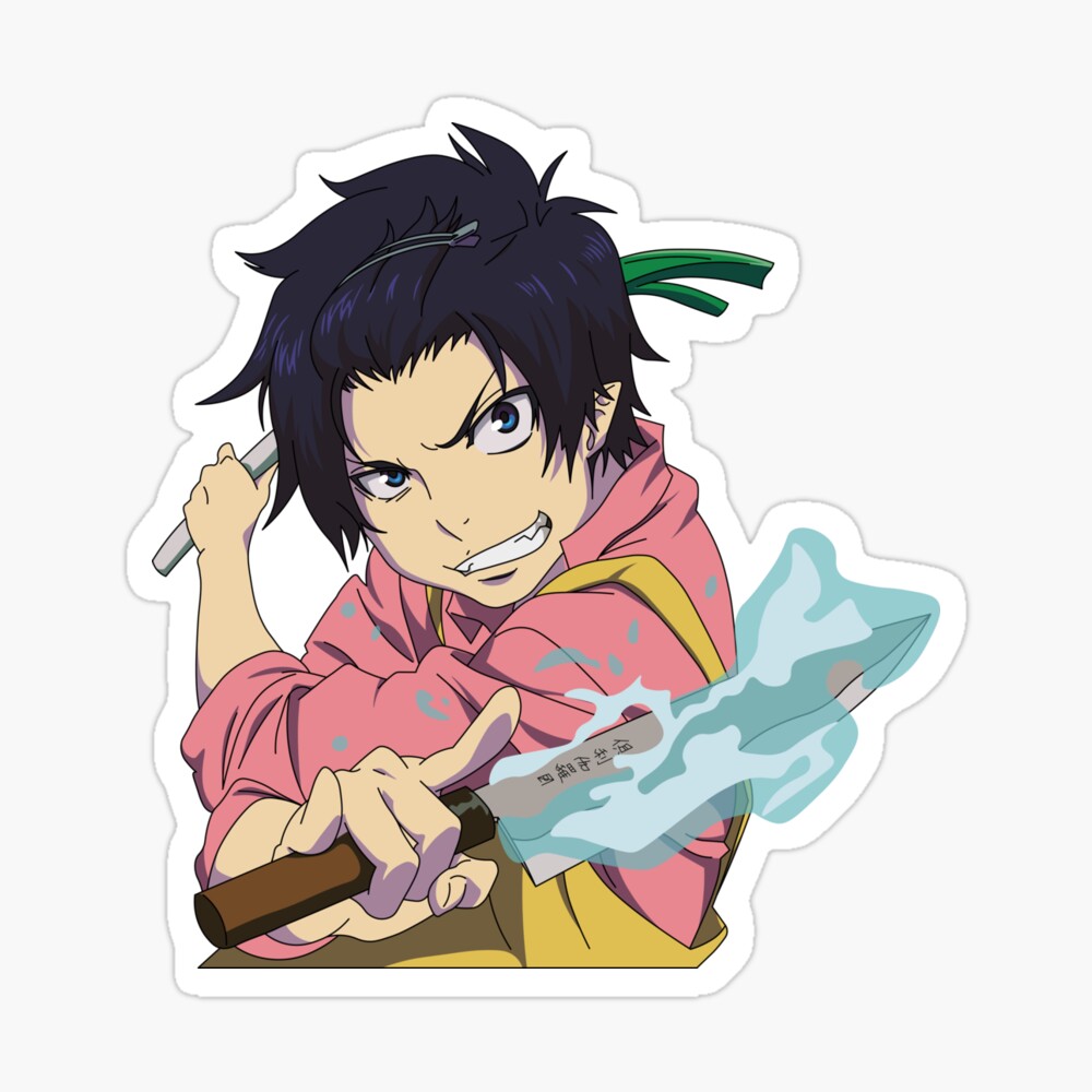 rin okumura blue exorcist ao no exorcist hair clip photographic print by vcook10 redbubble