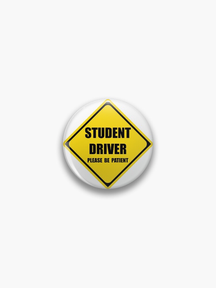Student Driver Signs For Car Warning Caution Students Driving Window Sign For Cars Trucks Suv Windows Bumper Says Please Be Patient For Drivers Ed Pin For Sale By