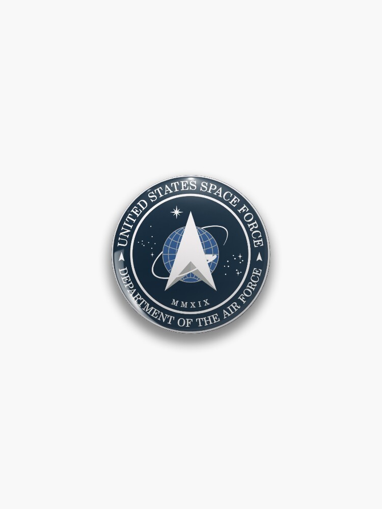Us Space Force Logo Pin By Quatrosales Redbubble