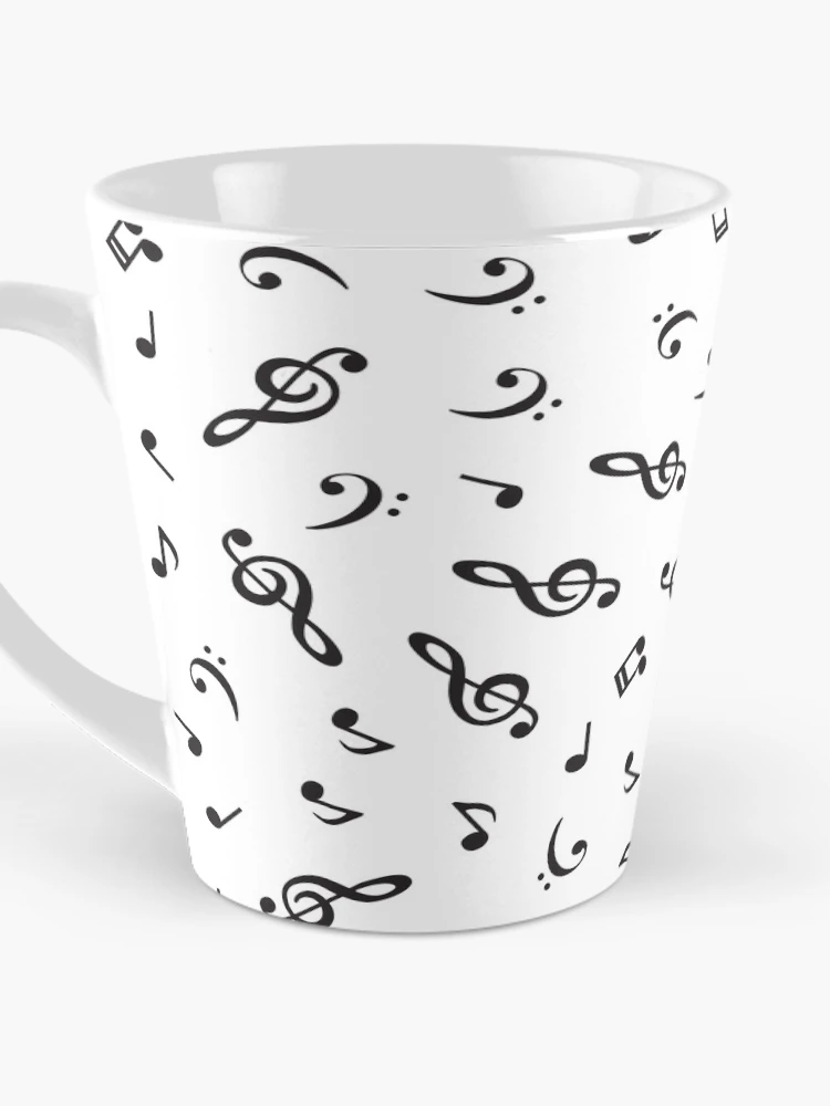 Thumbnail 3 of 4, Coffee Mug, Musical Notes Pattern designed and sold by ixrid.