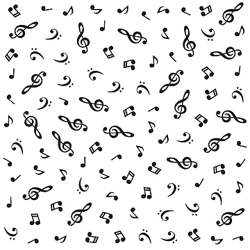 Artwork thumbnail, Musical Notes Pattern by ixrid