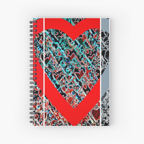Hearts a plenty x 3 Spiral Notebook