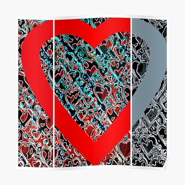 Hearts a plenty x 3 Poster