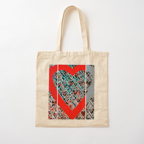 Hearts a plenty x 3 Cotton Tote Bag