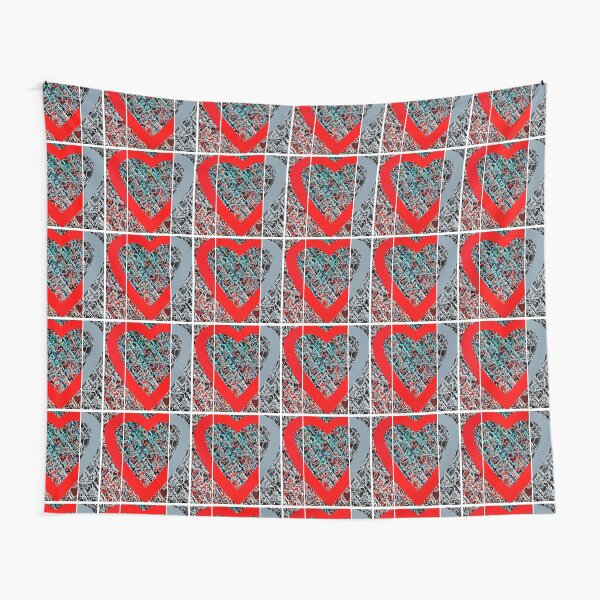 Hearts a plenty x 3 Tapestry