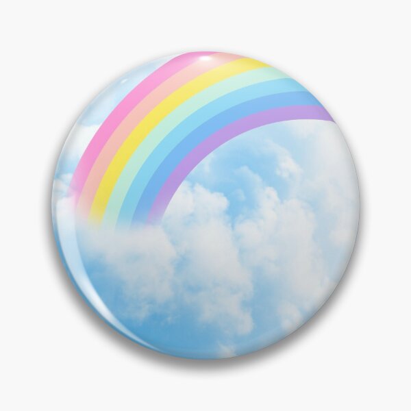 Item preview, Cotton candy blue sky with rainbow designed and sold by Slanapotam.