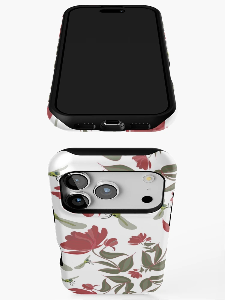 Aperçu 3 sur 4. Coque iPhone avec l'œuvre Fleur créée et vendue par Rococodesigns.