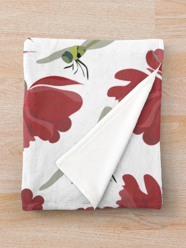 Imagen 3 de 6, Manta con la obra Flor, diseñada y vendida por Rococodesigns.