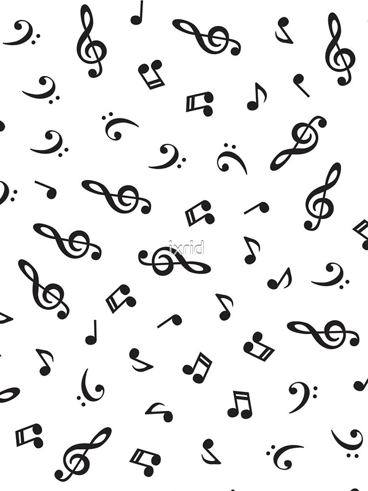 Thumbnail 4 of 4, iPhone Case, Musical Notes Pattern designed and sold by ixrid.